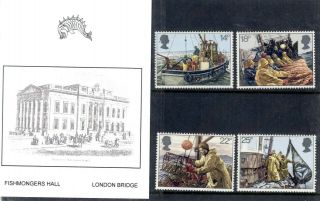Havering Private Presentation Pack 1981 Fishing : Fishmongers Hall