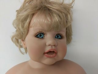Fayzah Spanos Vinyl Doll Boy Blonde Blue Eyes Toddler 2005 Limited Edition 500