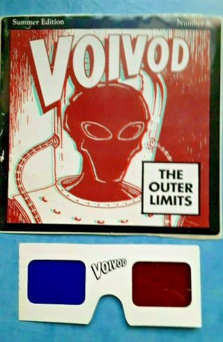 Voivod - The Outer Limits - 3d Hologram Promo Sticker,  Glasses - Rare 1993 Promo