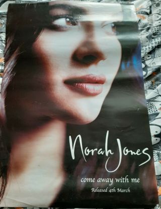 Norah Jones Come Away With Me Rare Uk Promo Poster 75 X 50cms