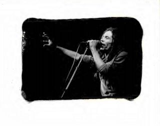 (76) Bob Marley Live At Apollo Theater Rare Orig 1979 8x10 " B&w Publicity Photo