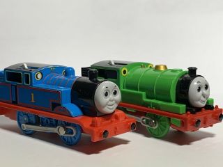 Tomy THOMAS AND PERCY Thomas & Friends Trackmaster Motorized Toy Trains 2