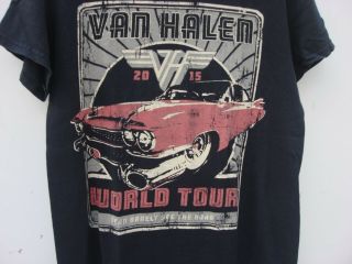 Rare Van Halen World Tour Concert Shirt Size Small 2015 Barely See The Rain