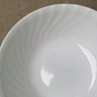 Corelle Enhancements white swirl - large vegetable serving bowl 8 1/4 