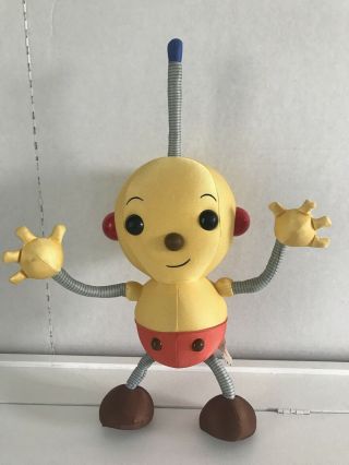 Vintage Mattel Rolie Polie Olie Plush Doll Yellow Robot Stuffed Doll Animal 19 "