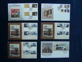 Box Gb 2007 - 2009 Limited Edition Benham Silk First Day Covers X51 Cost £475