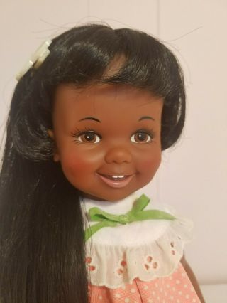 Vintage Ideal Crissy Family 1972 Black African American Baby Cinnamon 12 " Doll