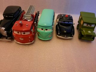 Disney Store Pixar Cars Multi Set Of 5 Die Cast Acrylic Case Nib 1:43 Scale