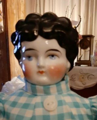 Antique 19 - Inch China Head Doll In Antique Dress