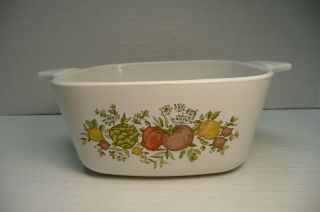 Vintage Corning Ware Spice Of Life 2 - 3/4 Cup Baking Dish P - 43 B Vegetables Usa