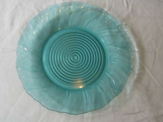 Depression Glass Jeannette Swirl Ultramarine: Dinner Plate