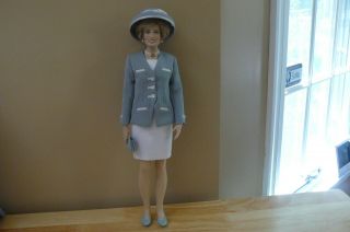 Franklin Princess Diana Vinyl Doll In The Grey Suit Ensemble