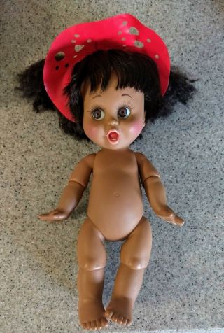 Vintage So Surprised Suzie Susie African American Baby Face Doll Galoob 1990 2