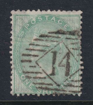 Great Britain Sg 72 Scott 28 Fine 1856 1/ - Green Queen Victoria No Letters £325