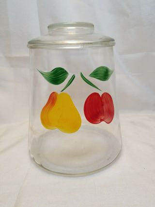Vintage Bartlett Collins Gay Fad Glass Canister Jar