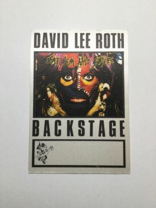 Van Halen Rock Group David Lee Roth Rare Backstage Concert Pass 1988