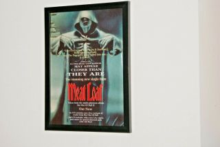 Meat Loaf Framed A4 Rare 1994 `objects Rear Mirror Single Band Poster