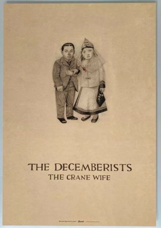 The Decemberists The Crane Wife Album Promo Promotional Poster 11x16