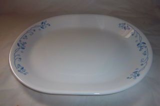 Vintage Corelle Provincial Blue Oval Serving Platter 2