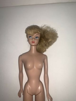 MATTEL Vintage 1960s Barbie Blonde Ponytail Barbie 8 Straight Legs 2