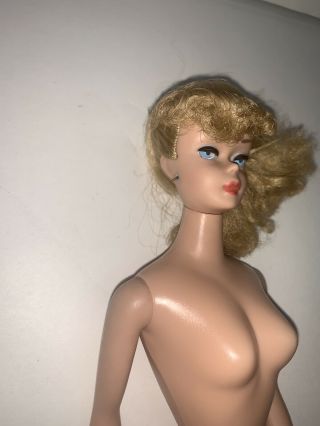 MATTEL Vintage 1960s Barbie Blonde Ponytail Barbie 8 Straight Legs 3