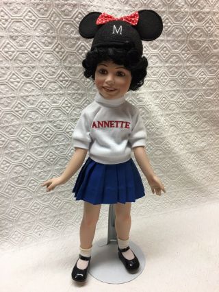 Annette Funicello Mickey Mouse Club Mouseketeer Porcelain Doll 16 Inches