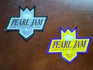 Pearl Jam Stickers Official Los Angeles.  Ca Nov.  23rd & 24th 2013