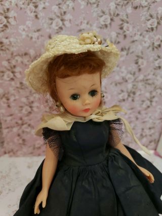 Vintage Madame Alexander Cissette In Tagged Navy Outfit Sweet