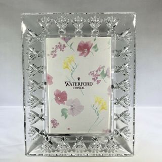 Waterford Lismore Diamond Pattern Lead Crystal Picture Frame 4 " X 6 " Photo
