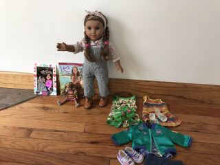 Authentic Leah Clark Goty 2016 American Girl Doll With Clothing & Accessories