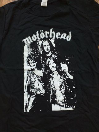 Motorhead Unworn Medium T Shirt Lemmy Alice Cooper Damned Punk Rock Heavy Metal