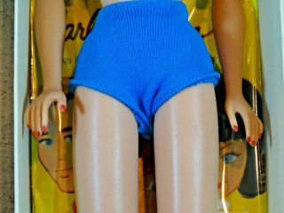 Barbie: VINTAGE Blonde STRAIGHT LEG MIDGE Doll w/Box & Later Issue Longer Hair 3