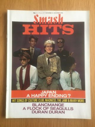 Smash Hits Nov 82 Japan,  Talk Talk,  Culture Club,  Blancmange,  Jam,  Flock Of Seagulls