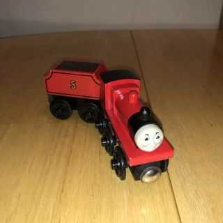 James With Tender For Thomas And Friends Wooden Railway 1998 Britt Allcroft