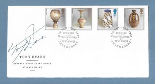 1987 Signed Official First Day Cover - Studio Pottery - Tony Evans Shrewsbury.