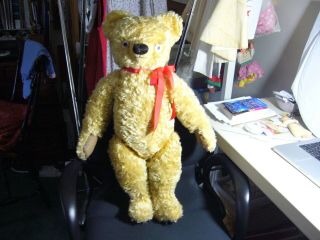 Vintage Chad Valley 30 " Jointed Mohair Teddy Bear
