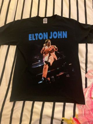 Vintage Elton John 1997 Tour Concert T Shirt Size Medium