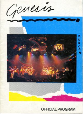 1981 Genesis " Abacab " Official Tour Program Rock N Roll Phil Collins Tony Banks