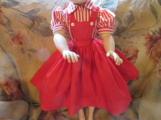 Madame Alexander 1956 Tagged Red & White Jumper,  Cissy Hard Plastic Doll