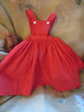 Madame Alexander 1956 Tagged Red & White Jumper,  Cissy Hard Plastic Doll 2