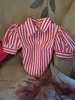 Madame Alexander 1956 Tagged Red & White Jumper,  Cissy Hard Plastic Doll 3