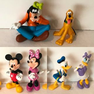 Disney Mickey Mouse Clubhouse Figures Cake Toppers Mickey Minnie Goofy Pluto