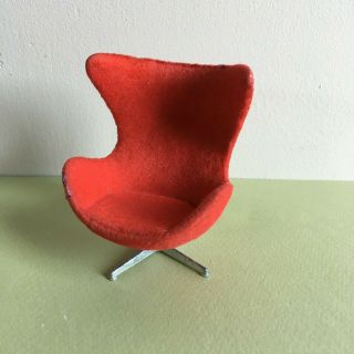 Rare Vtg Brio Mobilia Arne Jacobsen Egg Chair 1967 Lundby Scale