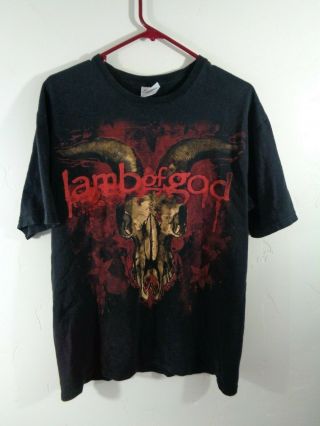 Lamb Of God T Shirt Large Heavy Metal