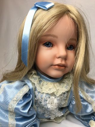 Donna Rubert 23in Laura Porcelain Laying Doll Artworks Coa383 Dragonfly