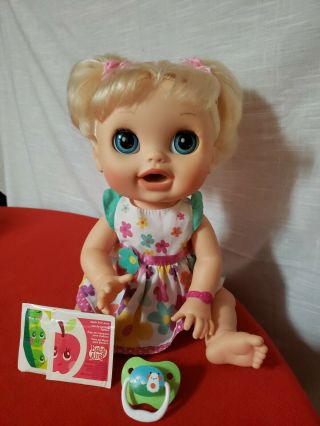 2012 Hasbro Baby Alive Real Surprises Blonde Doll English & Spanish