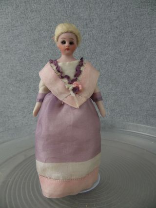 5 - 1/2 " Antique Bisque Head German Simon & Halbig Little Women Doll Dollhouse