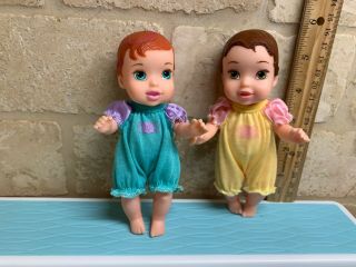Disney Princess Baby Belle,  Ariel 6  The Little Mermaid Doll Tollytots