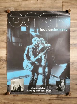 Oasis Rare Promo Poster Britpop Noel Liam Gallagher The Smiths Blur Stone Roses