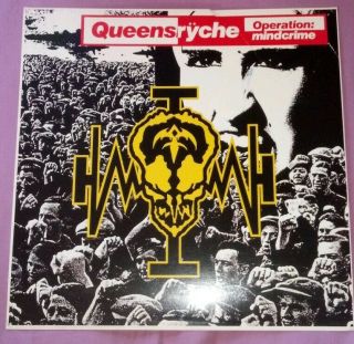 Vintage 1988 Queensryche Operation Mindcrime Promo 12 " ×12 " 2 - Sided Poster Flat